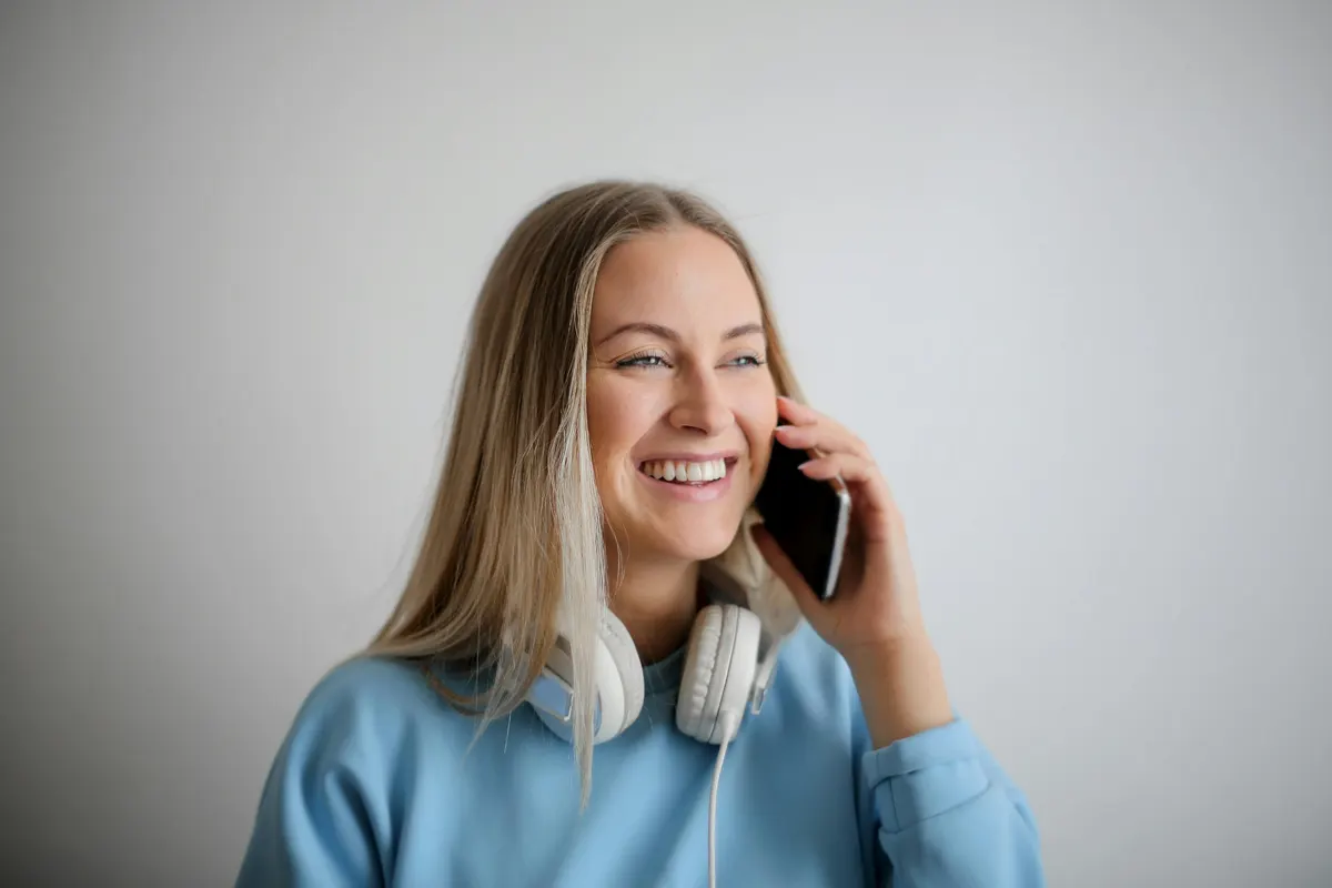 Client talking with our team on a call
