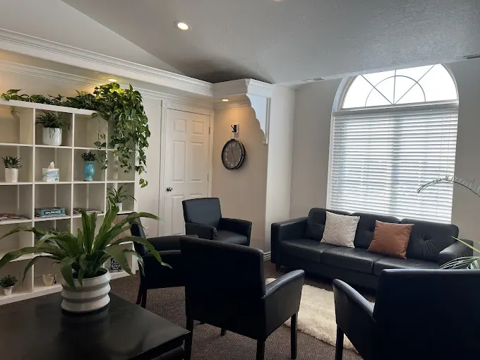 Seating area at Atium Health’s Pleasant Grove office